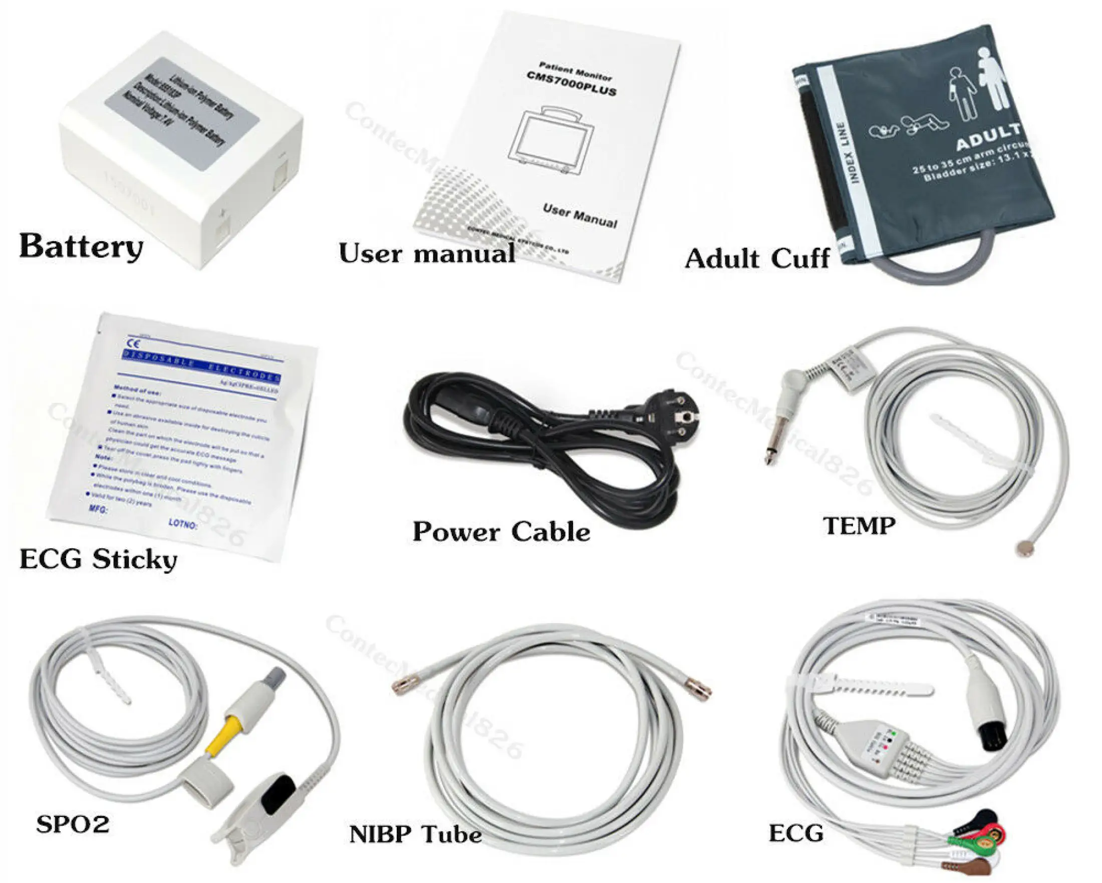 Contecmed Icu Capnograph Patient Monitor Cms6000 Etco2 Vital Signs Monitor 6 Parameters Co2 Ecg Spo2 Resp Temp Nibp Pr Hr Lazada Singapore