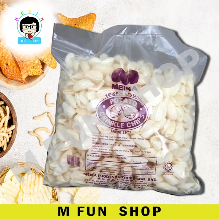 Crispy Meika Keropok Kentang Crinkle Chips 400gm Lazada