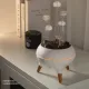 WAYISMELL Dynamic Multi-Spray Flame Jellyfish Essential Oil Aromatherapy Diffuser with Colorful Atmosphere Light Remote Control Humidifier for Home and Desktop. 