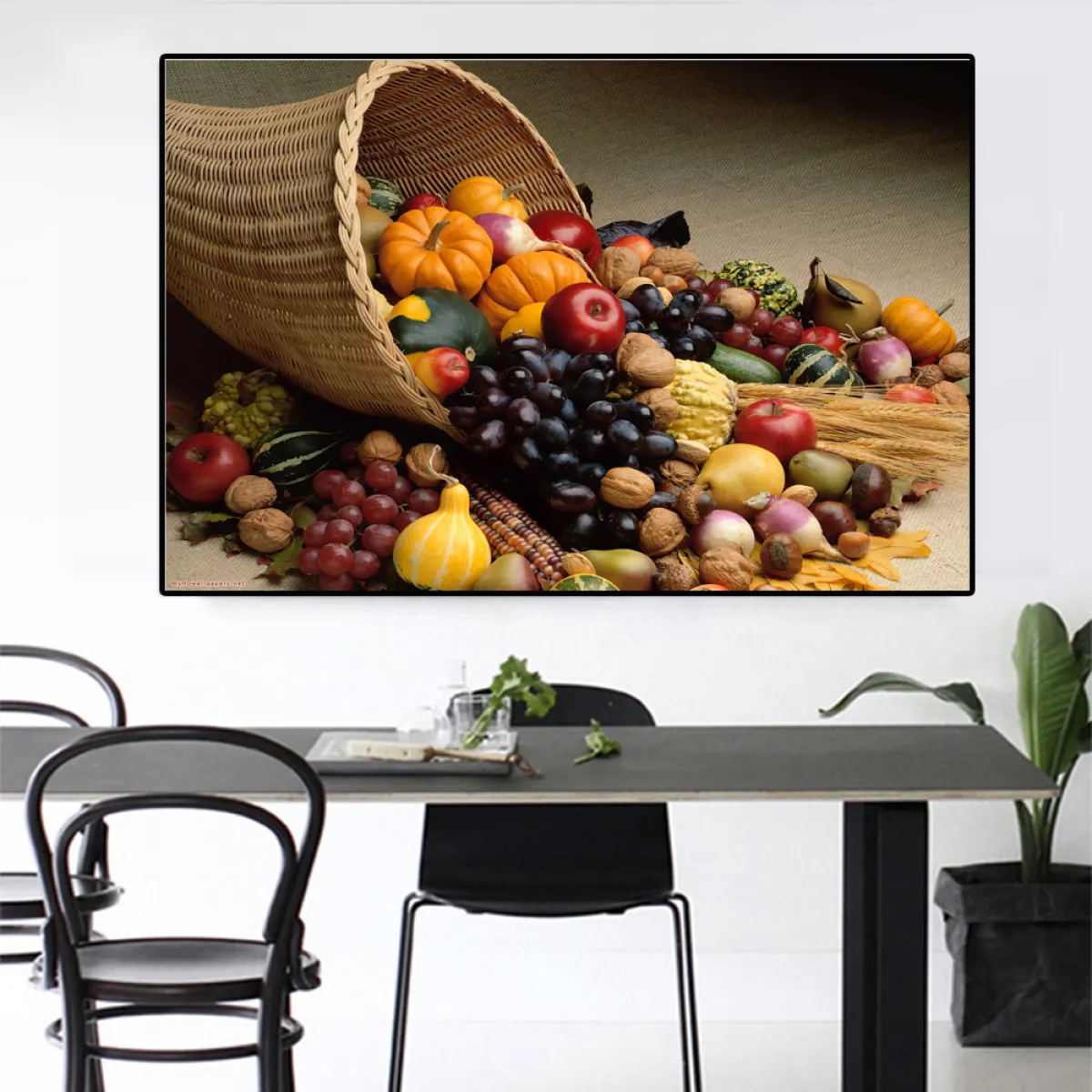 Rumah Bilik Makan Dapur Dinding Seni Gambar Sayur Sayuran Dan Buah Buahan Lukisan Kanvas Untuk Restoran Hiasan Hiasan 40x60cm Tiada Bingkai Lazada
