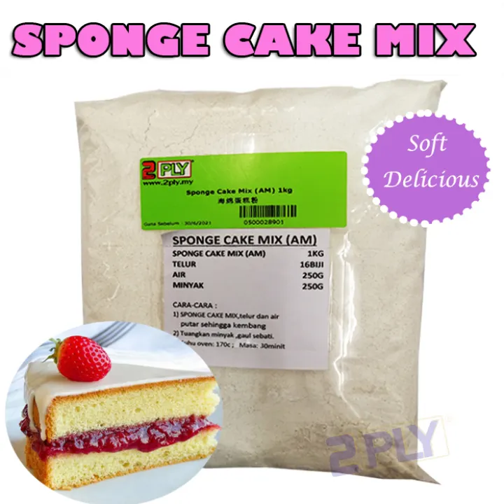 Sponge Cake Mix Am Tepung Kek Span 1kg Lazada