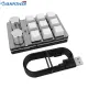 Macro Gaming Keyboard Knob 9 Key 2 Knob Programming One-handed Mechanical Keypad. 