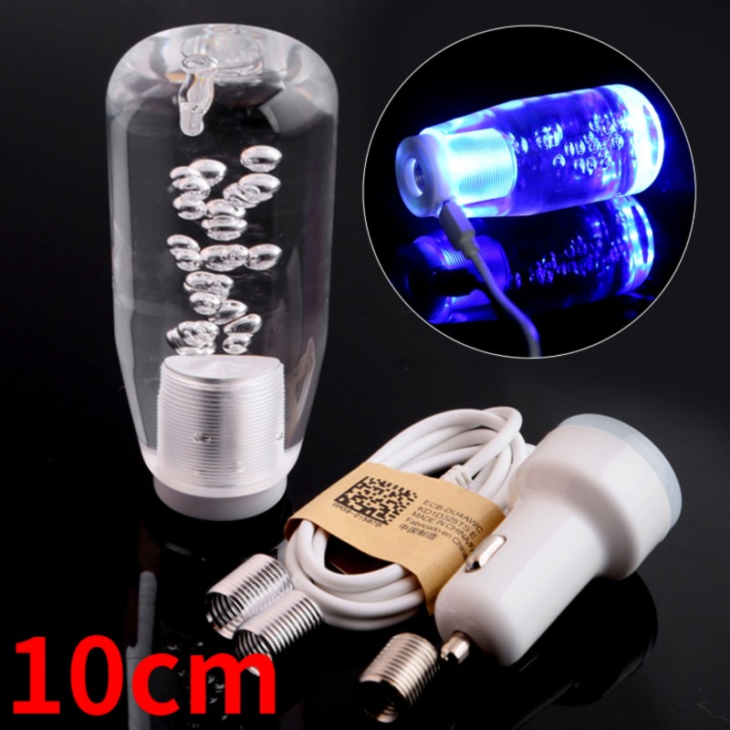 Tay nắm cần số xe hơi 10cm tay nắm cần số bằng tay phong cách pha lê tay nắm cần số led thông dụng
