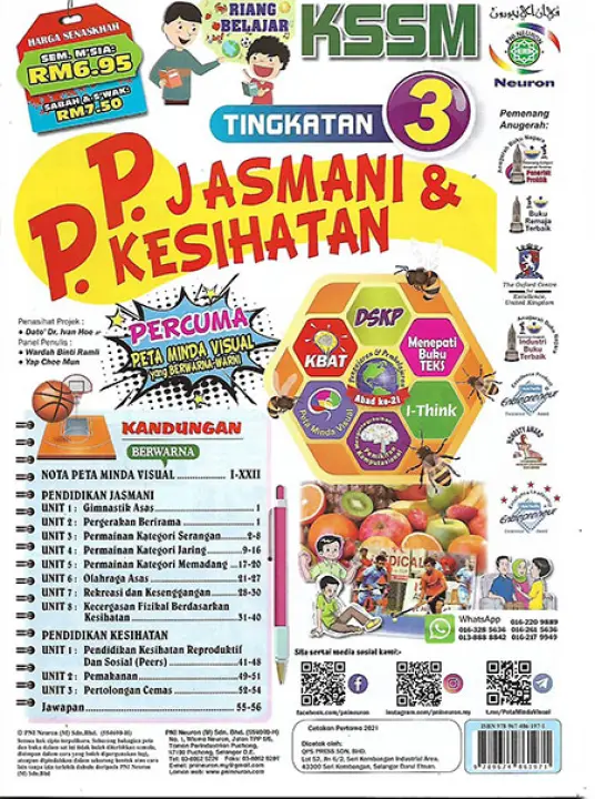 Riang Belajar Kssm Pendidikan Jasmani Dan Pendidikan Kesihatan Tingkatan 3 Lazada