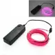 1M/3M/5M El Strip Wire Flexible LED With Battery-Powered Controller Neon Light Flexible Tube Wire For Costume Car Light Party. 