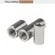 304 Stainless Steel Round Coupling Nuts M2 M 2.5 M3 M4 M5 M6 M8 M10 Extend Long Lead Screw Connection Nut Connector Joint Sleeve Nuts Metric Thread Length 4mm-50mm. 