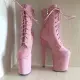 Denova's Women Suede Very High Heel Big Size Pole Dancing Ankle Show Boot. 