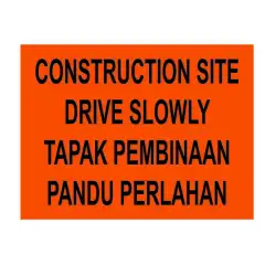 Reflective Sign Awas Signboard Papan Iklan Papan Tanda Jalan Road Safety Sign Board Lazada