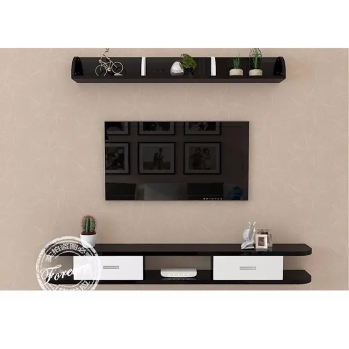 Pre Order Round Shape Wall Mounted Tv Cabinet With Drawers Shelves Full Set Eta 2021 08 06 Lazada - Wall Mounted Tv Cabinet With Drawers
