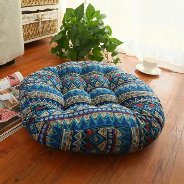Thick Cotton Chair Cushions Bohemia, Big Round Pillow Chair