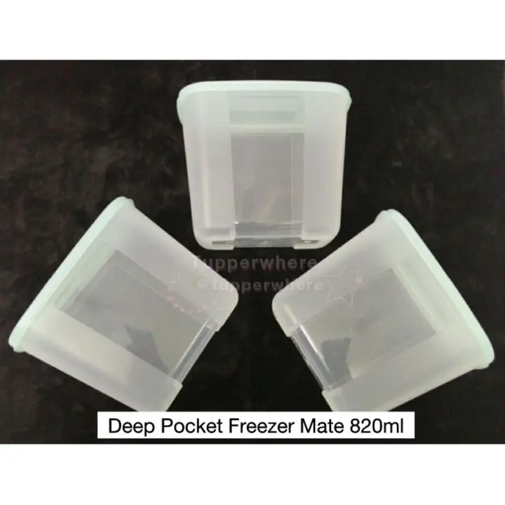Tupperware Deep Pocket Freezer Mate (3) 820ml