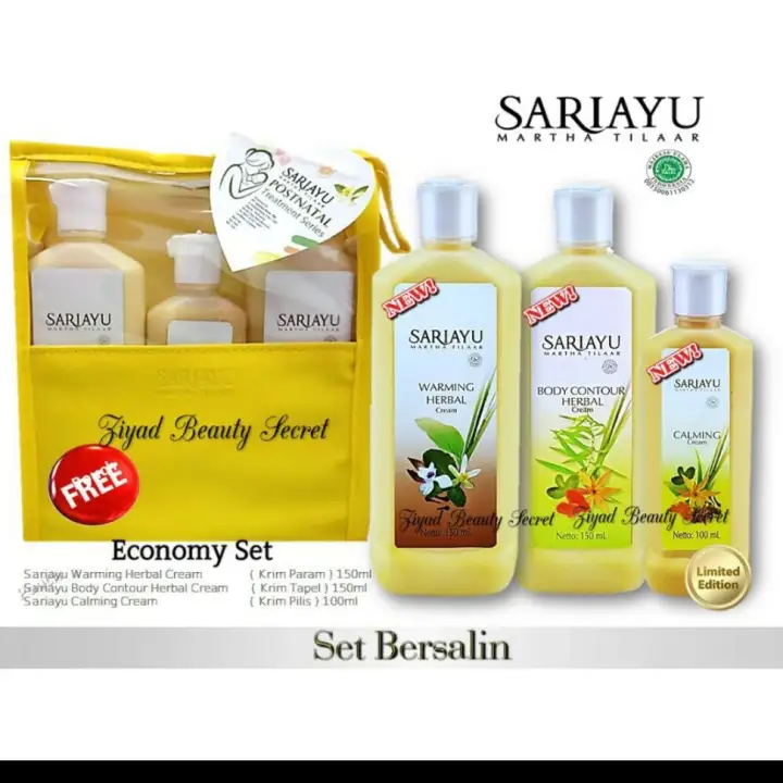 Set Bersalin Sari Ayu 3 In 1 Free Stokin Baby Original Guarantee Lazada