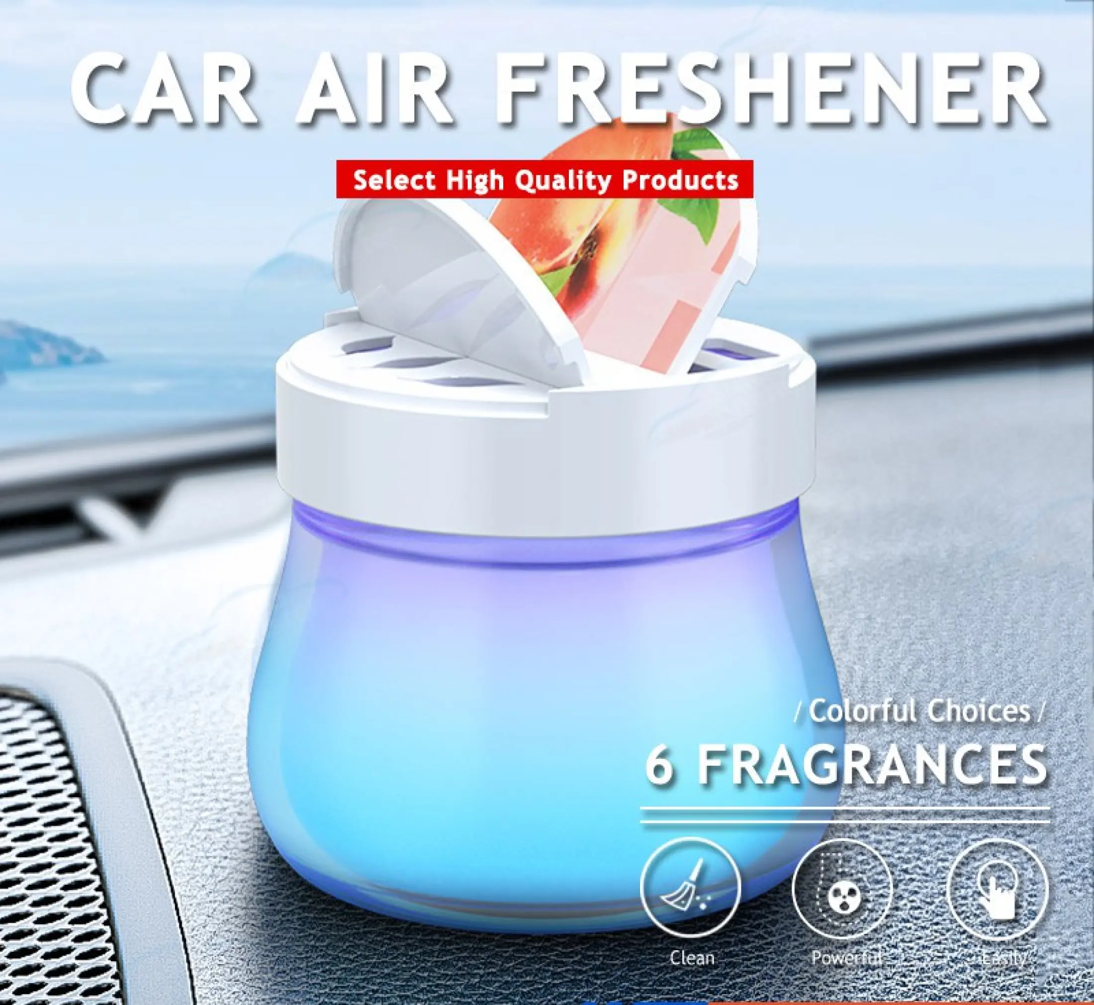 Sell Well Car Air Freshener Perfume Fragrance Diffuser Solid Rainbow Balm Colorful Interior Decoration Accessories Auto Perfume Diffuser With Formaldehyde Purifier Metal Aromatherapy Cup Car Fragrance Diffuser Lazada Singapore