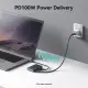 Yottamaster USB Type C 7 In 1 Hub USB-C to 4K HDMI/VGA/Card Reader/Audio/100W PD Adapter. 