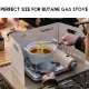 Foldable Outdoor Windshield 3 4 Fold Top Stove Windscreen Wind Sheild Portable Camping Cooking Cookware Pot Grill Pan. 