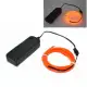 1M/3M/5M El Strip Wire Flexible LED With Battery-Powered Controller Neon Light Flexible Tube Wire For Costume Car Light Party. 