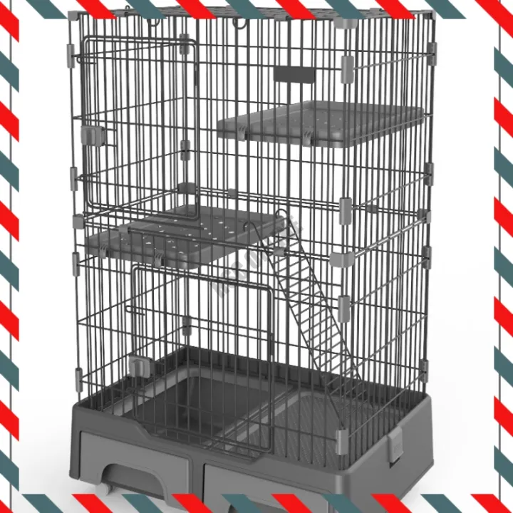 Multi Purpose Premium Cage Pet Cat Premium 2 level Cage Rumah 