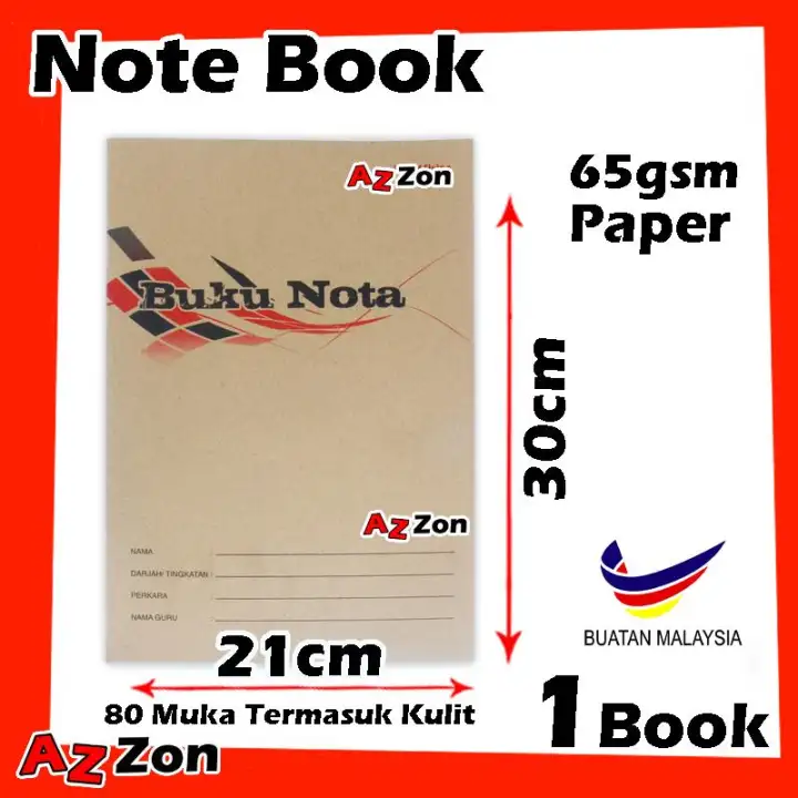 Buku Nota Garis Satu Note Book Single Line Buku Latihan Sekolah Nota 学校练习簿 单线簿 记录簿 Lazada