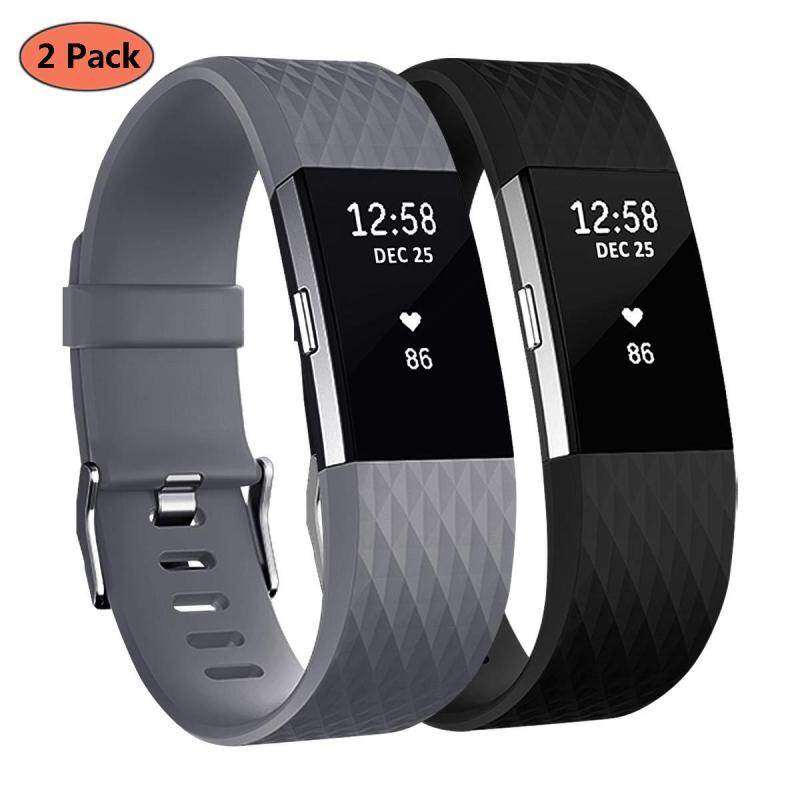 2 dây đeo đồng hồ cho fitbit charge 2, dây đeo cổ tay thể thao có thể điều chỉnh phiên bản cổ điển & đặc biệt dây đeo thay thế cho fitbit charge 2