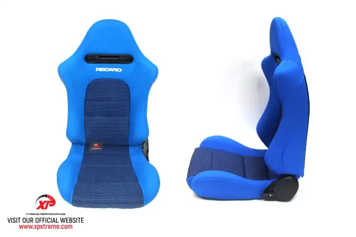 Original Ready Stock Seat Semi Bucket Recaro Evo 8 Blue Black Line No Railing 1pair Lazada