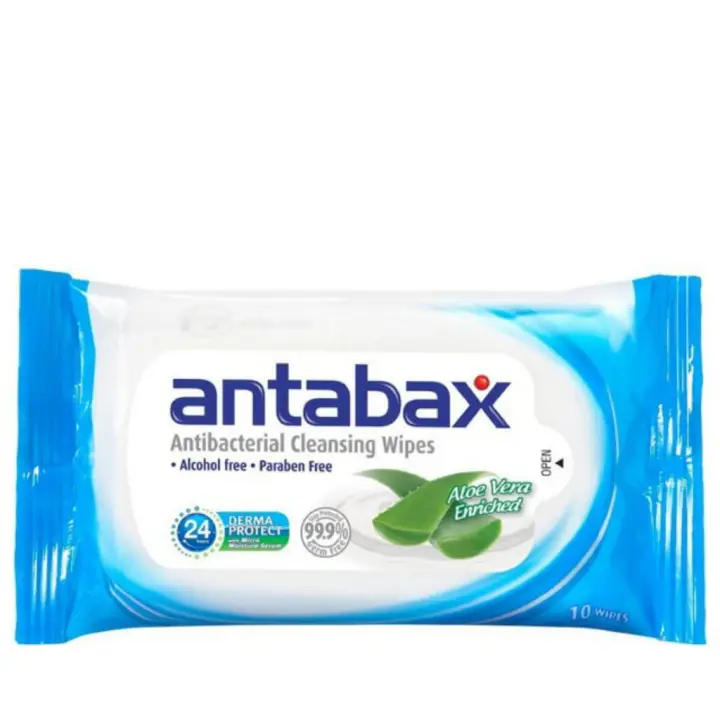 Antabax Antibacterial Cleansing Wipes 10 Sheets Lazada