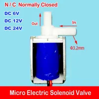 0520D Micro Electric Solenoid Air Valve DC3V 4.5V 6V 12V 24V N/C Normally Closed 