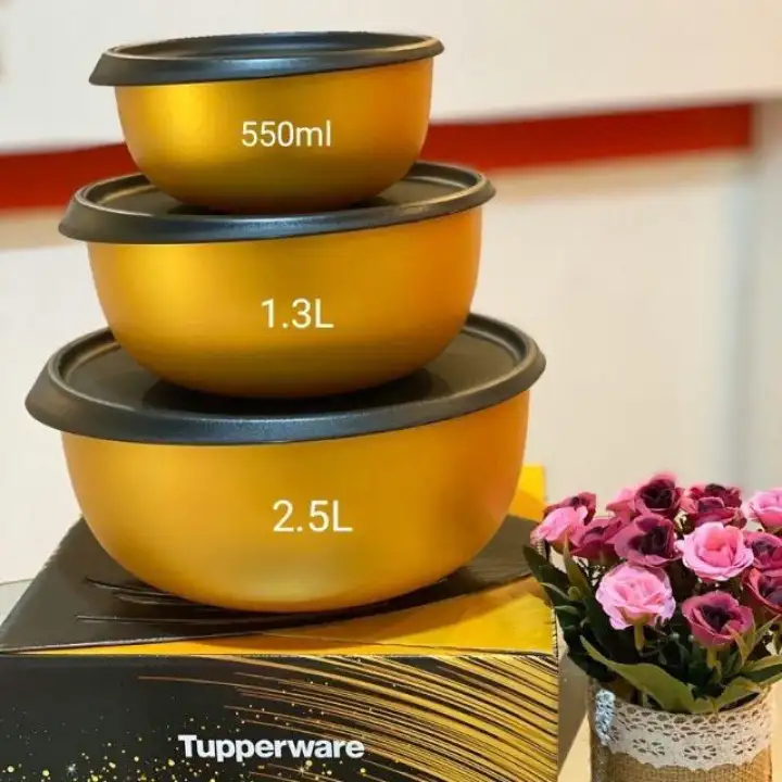 55th Anniversary set jubilant bowl Tupperware Brands