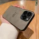 CrashStar With Logo With Lens Films Leather Hard Shockproof Phone Case For iPhone 16 15 14 Pro Max Plus 16e 13 12 11 Pro Max Business Style Anti-fall Phone Casing Cover With Full Cover Lens Camera Protection Hot Sale. 