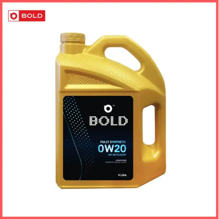Bold Fully Synthetic Sn Plus 0w20 Engine Oil Lubricant 0w 20 4l 4litre Minyak Hitam Minyak Enjin Kereta Proton Nissan Toyota Honda Perodua Lazada