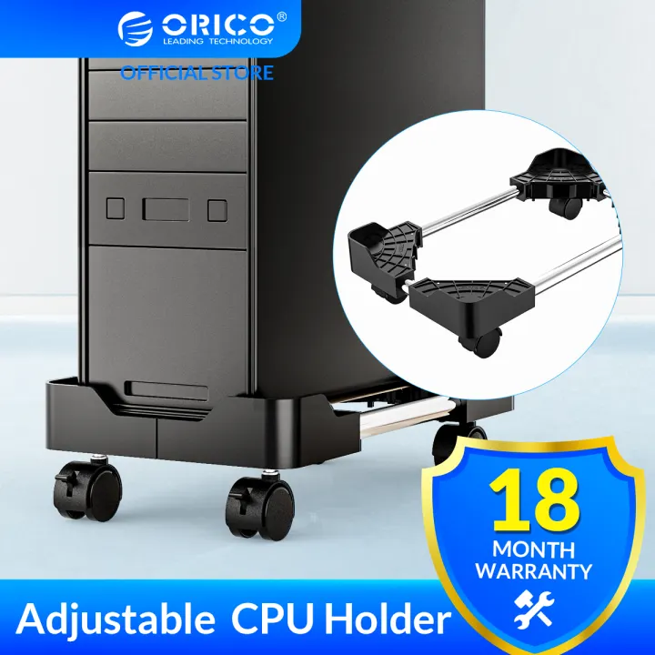 Orico Abs Computer Cpu Stand With Wheels Stable Vertical Stand For Computer Cases Pc Tower Waterproof Thermal Hollow Design Cpb4 Lazada Singapore