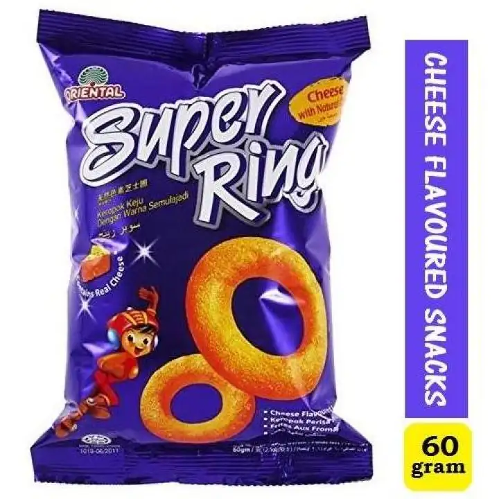 Super Ring Keropok Keju Cheese Ring Snack 60g Oriental Lazada