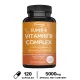 VITAMIN B COMPLEX - Contains all B vitamins - Supports immunity and energy production, promotes normal functioning of the nervous system - 30/60 120 capsules. 