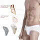 3 Colors Sexy Bulge Pads Silicone Removable Push Up Cup Men Underwear Briefs. 