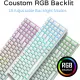 RK100 RK860 Hotswappable Keyboard Bluetooth Wireless 2.4G 3 Mode RK100 Mechanical Keyboard Black Blue Tea Red Switch Desktop Computer Notebook Mobile Phone Tablet. 