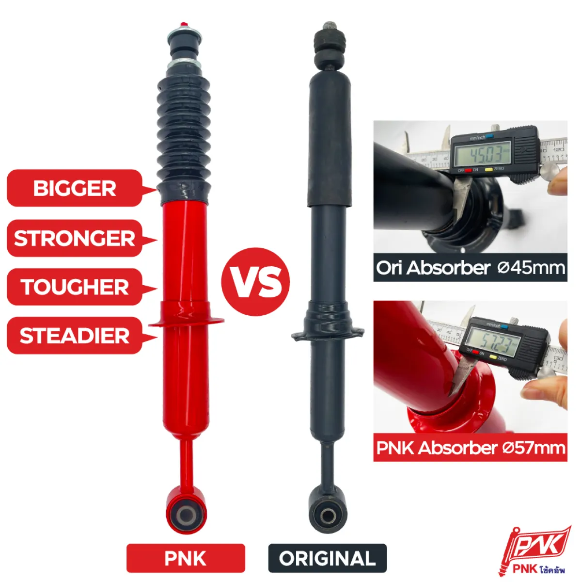 Front 2pcs Mitsubishi Triton L200 Pnk Shock Absorber 2019 Present Lazada