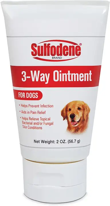 Sulfodene Dog Wound Care Ointment, Relieves Pain & Prevents Infection For Dog Cuts, Scrapes, Bites and Injuries, 56.7g