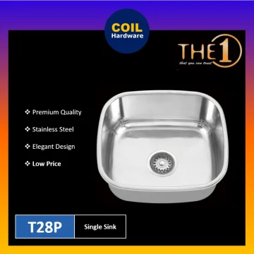 Beli sinki dapur stainless steel single bowl Pada Harga Terendah 
