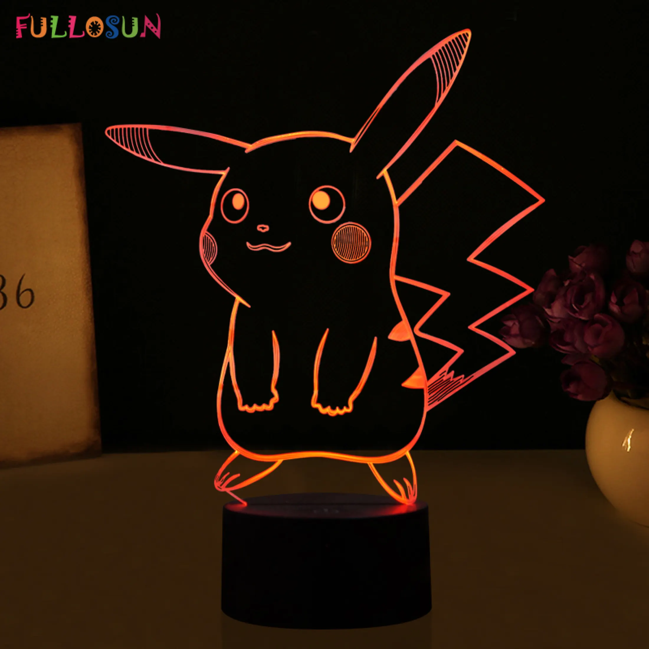 Interesting 3d Cute Pokemon Pikachu Night Lights Led Night Lamp With 7 Colors Desk Lamp As Children Birthday And Holiday Gifts Intl Lazada Singapore