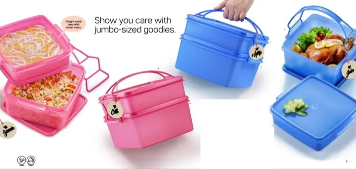 Tupperware Jumbo Goody Box with Cariolier
