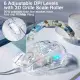 AULA S80 Game Mouse Transparent Mouse RGB Light Effect Ergonomic Design 6-speed DPI Adjustment Suitable for Game Office. 