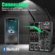 4 Channel USB Audio Mixer with Wireless Microphone Studio Sound Mixers with Bluetooth REC DJ Console Mixing for Karaoke. 