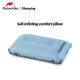 NatureHike Automatic Inflatable Pillow Outdoor Travelmate Camping Pillow High Elastic Sponge Filling Portable Lightweight Comfortable Fabric with Storage Bag. 