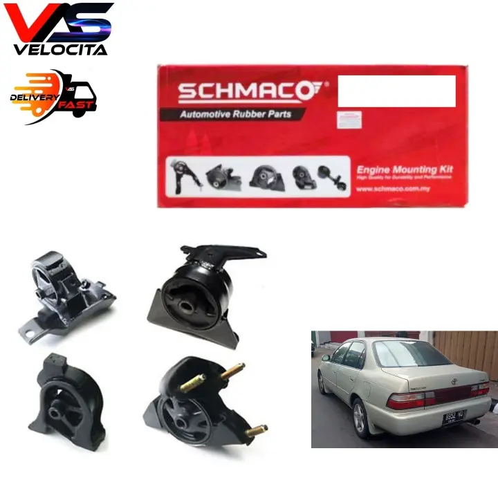 Schmaco Engine Mounting Set Auto Toyota Corolla Seg 1 6 Ae101 Ae111 1991 1998 Pre Facelift Lazada