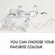 Women Men Casual Retro Round Transparent Glasses Frame Clear - Spek Mata Korea Bulat. 