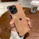CrashStar With Logo Fur Leather Soft Shockproof Phone Case For iPhone 16 15 14 Pro Max Plus 13 12 11 Pro Max Mini XS XR X 8 7 6 6S Plus + SE 2020 Simple Phone Casing Anti-fall Phone Cover With Full Cover Lens Camera Protection. 