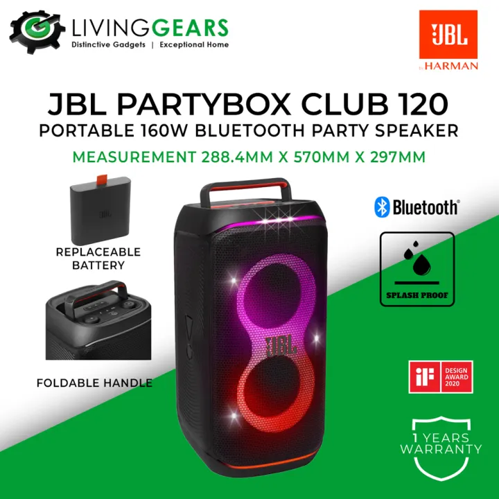 JBL PARTYBOX 1000 / 710 / Stage 320 / 110 / ON THE GO Essential Powerful Portable Bluetooth USB Party Speaker with Dynamic Light Show