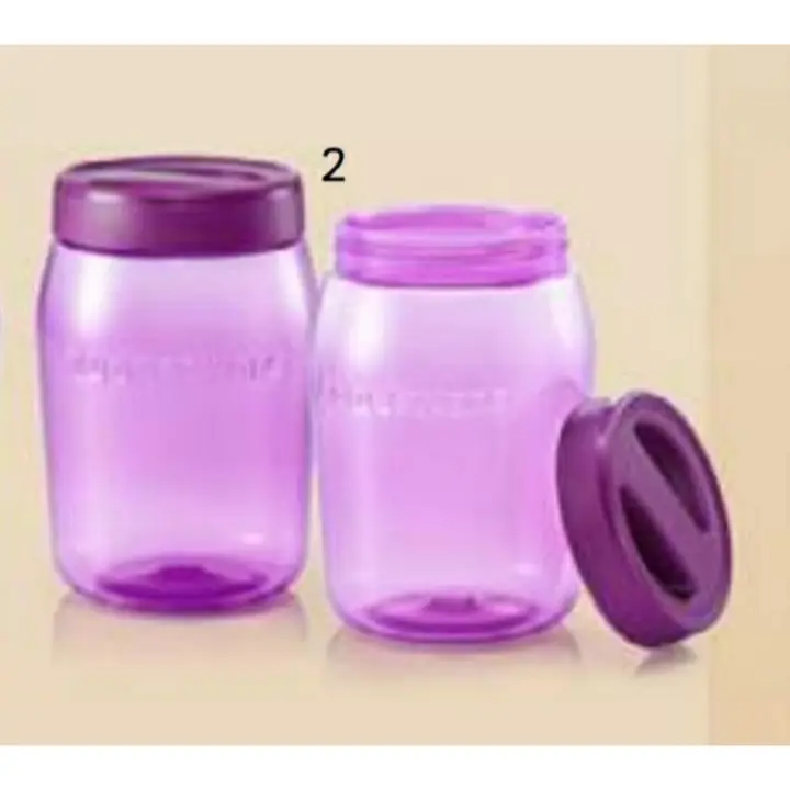 Tupperware Purple Universal Jar Duo Set 1.5L with Handle Seal or Flat Handle