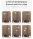 WAYISMELL Dynamic Multi-Spray Flame Jellyfish Essential Oil Aromatherapy Diffuser with Colorful Atmosphere Light Remote Control Humidifier for Home and Desktop. 