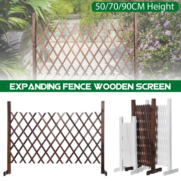 Expanding Fence Wooden Lawn Gate Patio, Kid Fence Outdoor