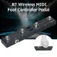 KKmoon M-VAVE Chocolate BT Wireless MIDI Controller Rechargeable 4 Buttons Portable MIDI Foot Controller Pedal APP Control. 